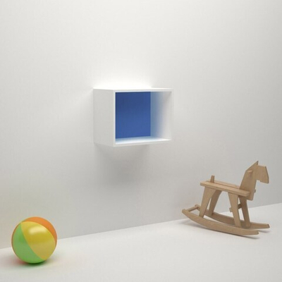 Модуль навесной ДМ-ШН-1-3, 450х350х270 мм, корпус белый, фасад синий