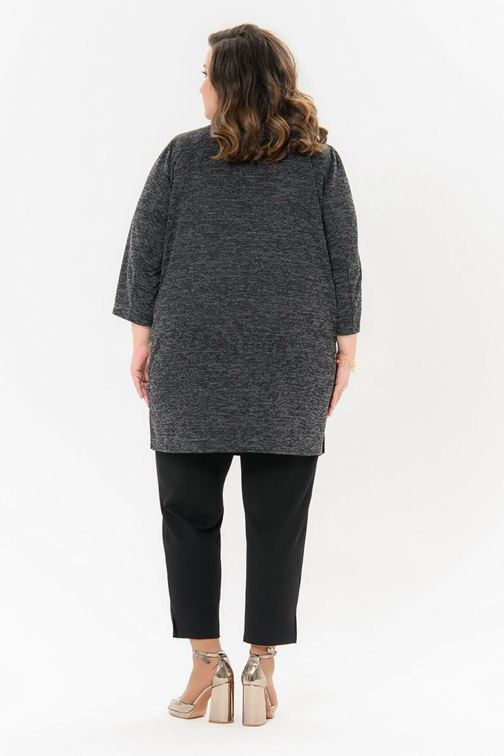 Комбинированная туника из джерси-меланж Праздник