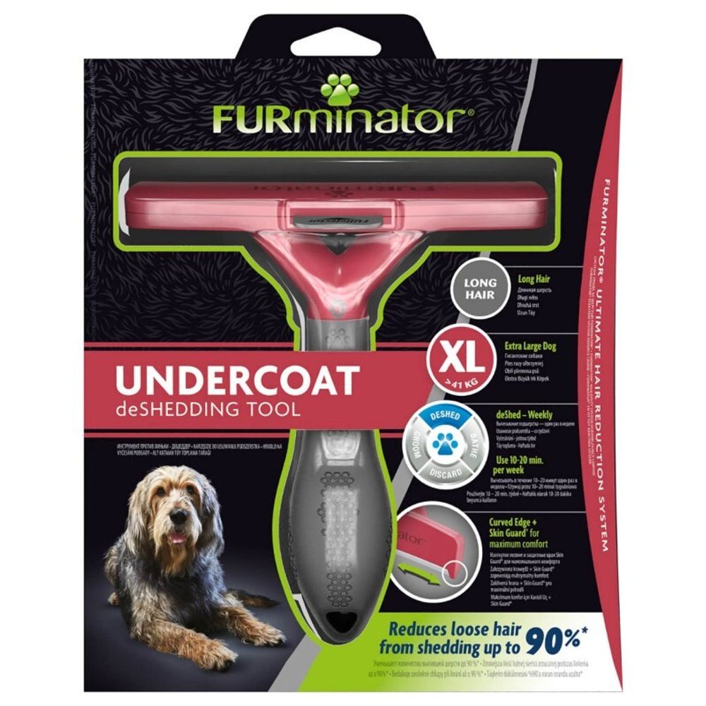 Фурминатор FURminator XL Long Hair для длинношерстных собак гигантских пород Фурминатор FURminator XL Long Hair для длинношерстных собак гигантских пород