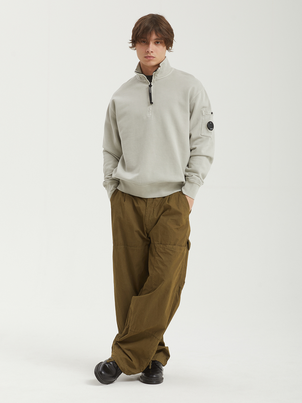 Мужская Толстовка In Brushed Emerized Diagonal Fleece