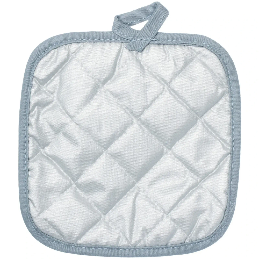 Прихватка в наборе с прихваткой-варежкой «IDEAL», цвет голубой, 25,5*17 см, 17*17 см