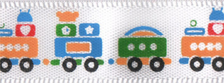 Лента атласная 12 мм  с рисунком, цв.G6/001