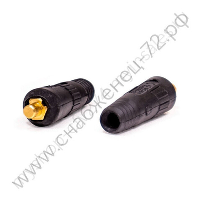 Разъем на сварочный кабель 10-25 MMQ, 14мм, папа