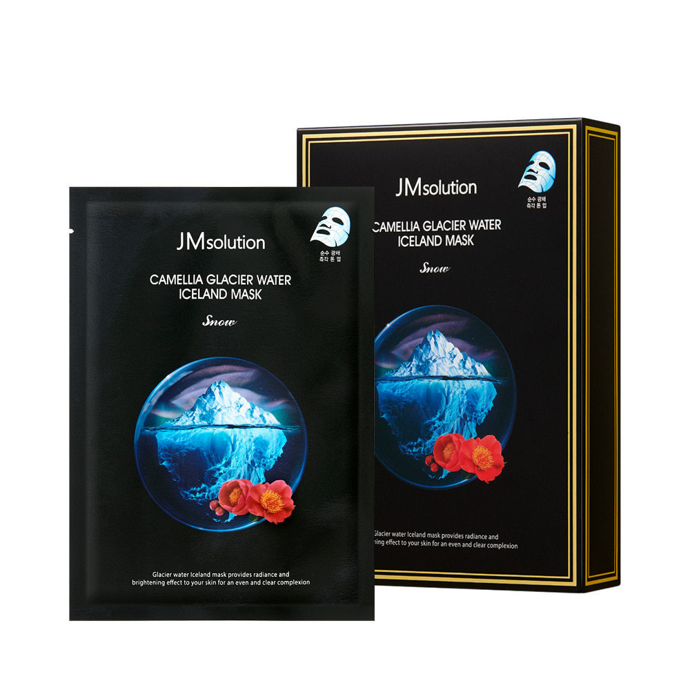 Тканевая маска с камелией и водой ледников Исландии JMSOLUTION Camellia Glacier Water Iceland Mask