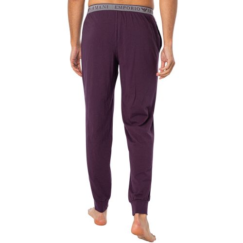 Мужская пижама серая толстовка, фиолетовые штаны Emporio Armani 111789_4F720 15449