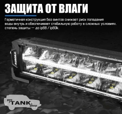 Балка AURORA ALO-P-D10-20-R14Y-AW 20″ 360W + ДХО белый/янтарный