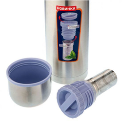 Термос Biostal (0,75 литра) пробка с ситечком, стальной