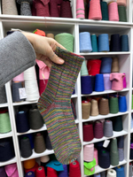 Caliza - Italy Stock- 75% шерсть, 25% п/а; 420м/100гр., мультиколор салатовый, MP