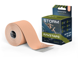 Кинезиотейп RaveTape STORM 5×5 — Телесный (BEIGE)
