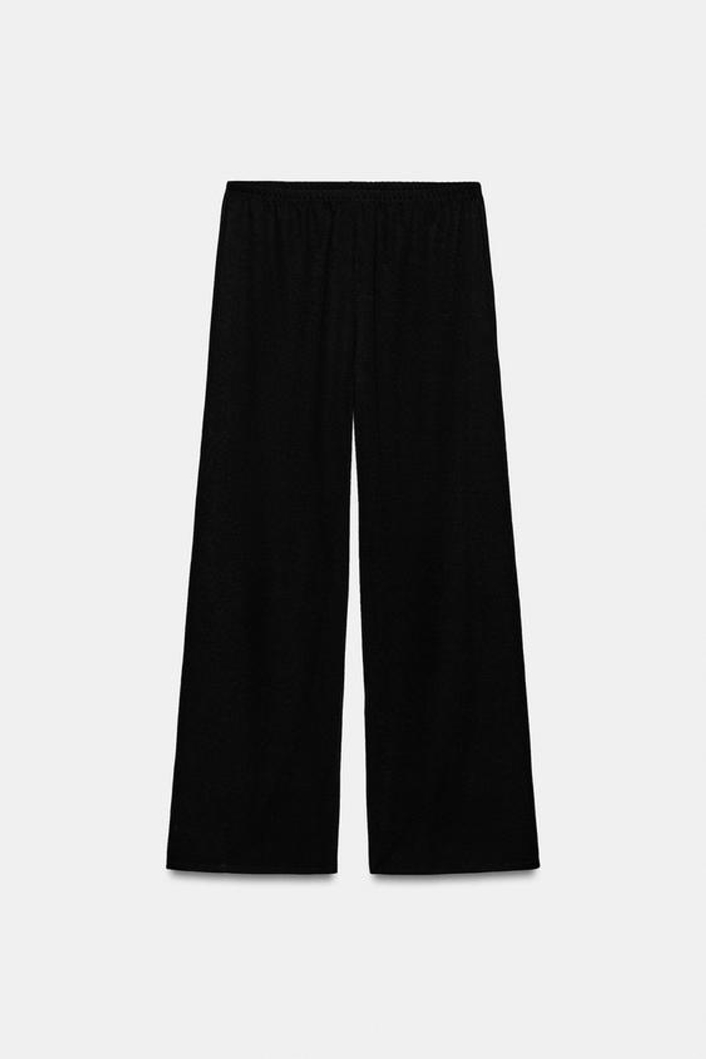ZARA БРЮКИ ПРЯМОГО КРОЯ, ЧЕРНЫЙ