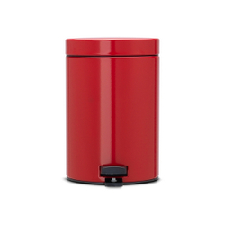 Ведро для мусора Brabantia красное 3л вид спереди