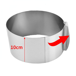 Форма для выпечки, кольцо раздвижное 16-30 см, высота 10 см