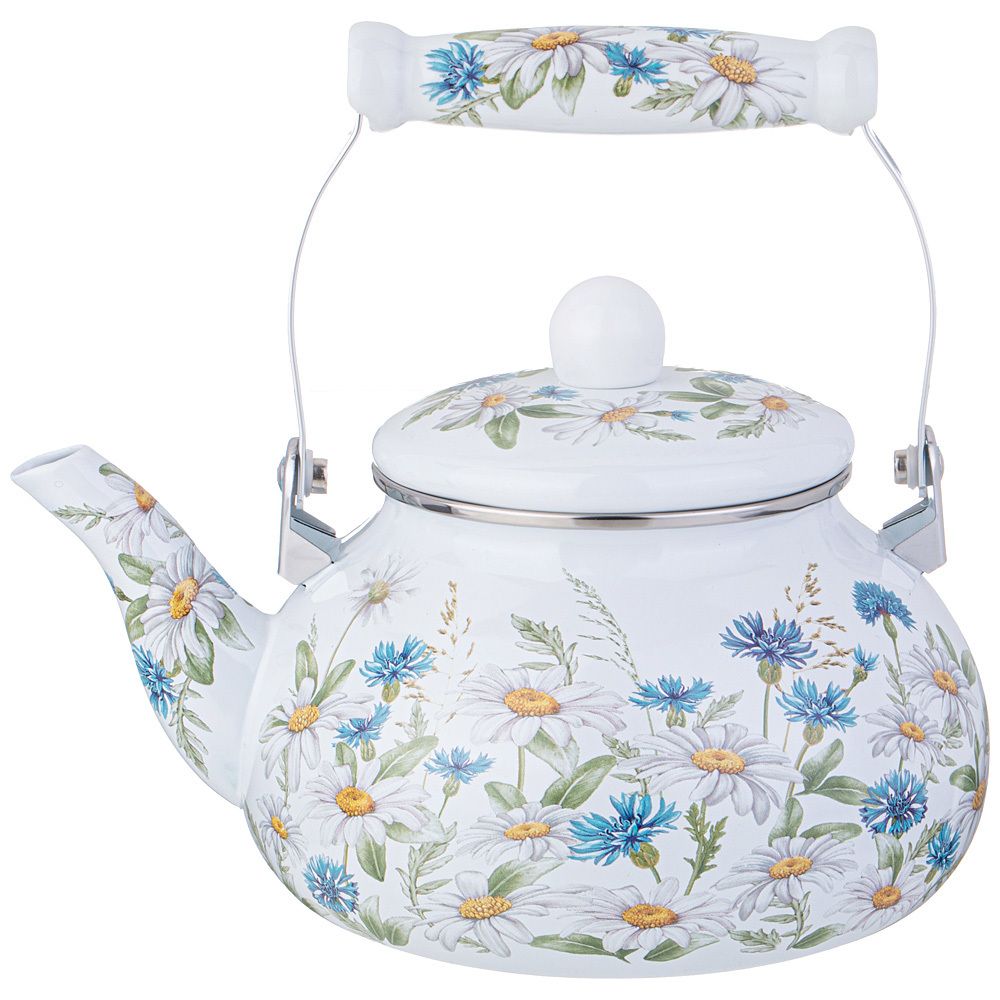 ЧАЙНИК AGNESS ЭМАЛИРОВАННЫЙ СЕРИЯ "SENTIMENT", 2,5 Л