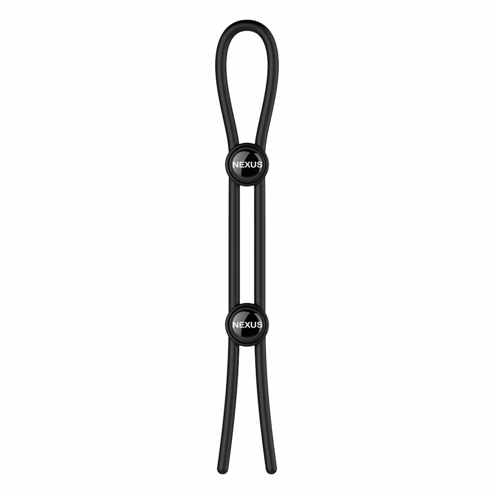 Черное эрекционное лассо Nexus Forge Double (Цвет: черный)