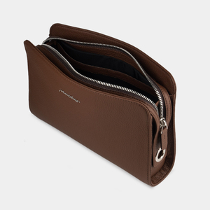 Сумка Emilie из кожи теленка, цвета шоколад