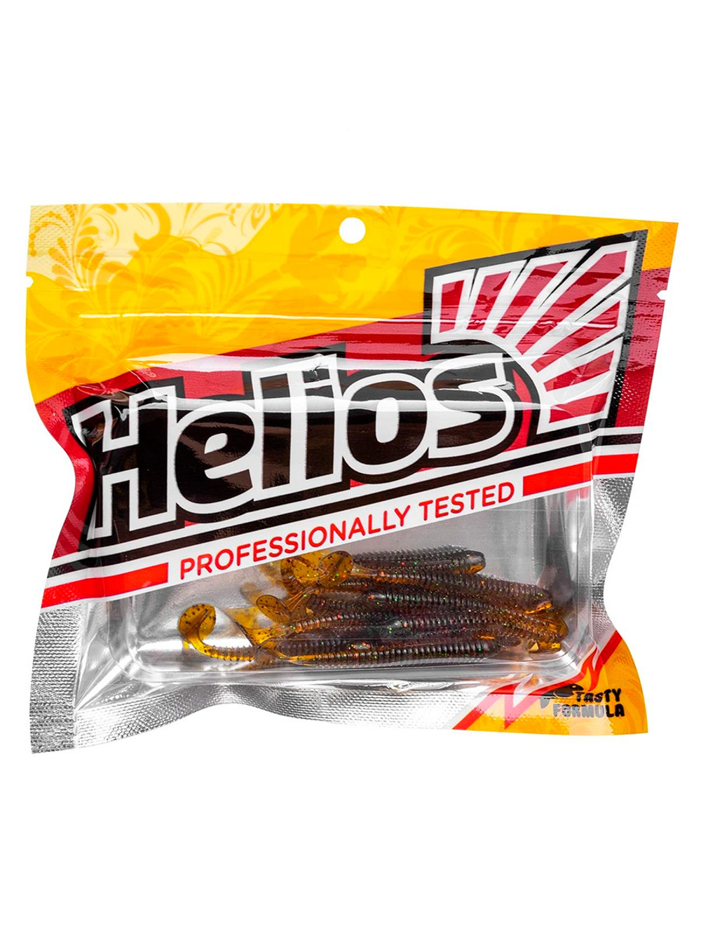 Виброхвост Helios Liny Catcher 2,35"/6 см Dark Star 12шт. (HS-5-047)