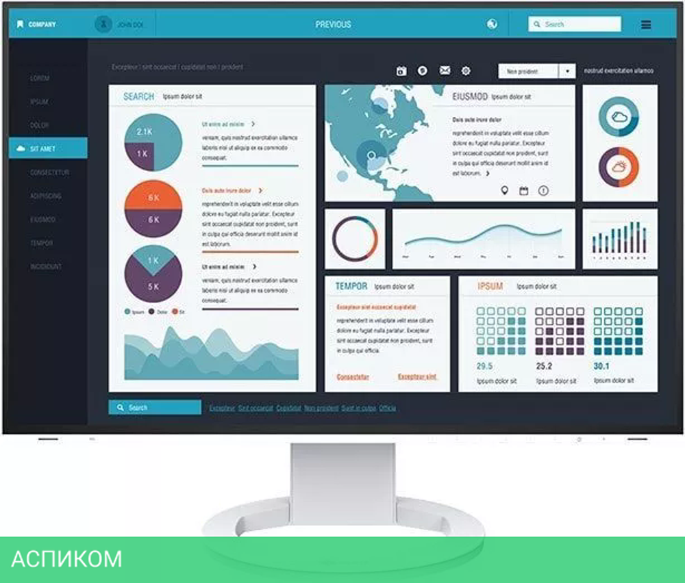 Монитор EIZO FlexScan EV2495-WT
