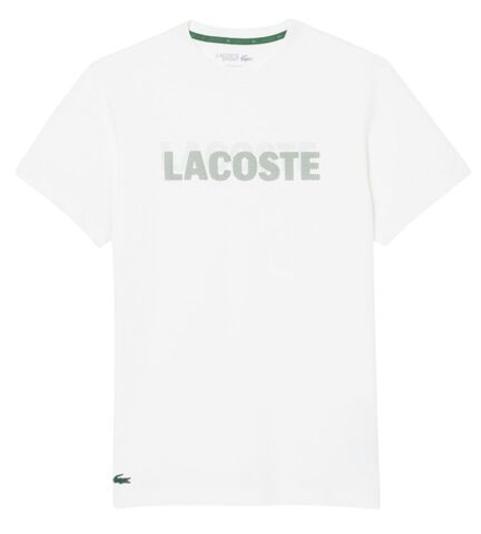 Теннисная футболка Lacoste Ultra Graphic Print Sport - white/green
