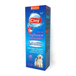 Cliny зубная паста "кальций+" для собак и кошек - 75 мл.