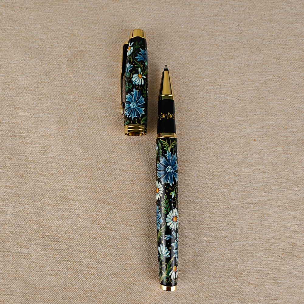 Ручка расписная Паркер "Ромашки с васильками"-2