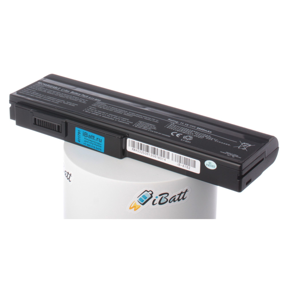 Аккумулятор iBatt 6600mAh, для A32-N61 A32-M50 A32-H36 A33-M50 90-NED1B2100Y A31-B43 A32-X64 15G10N373800 L072051 L0790C6