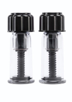 Вакуумные стиимуляторы для сосков Twist Nipple Suckers (Цвет: черный)