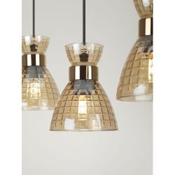 Светильник подвесной (подвес) Rivoli Iris 9186-203 3хЕ27 60 Вт модерн | Rivoli