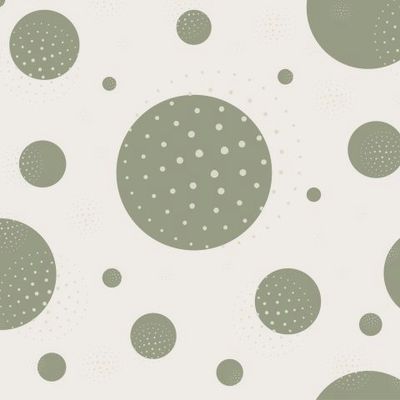 Абстрактный узор серого цвета с оливкового цвета кругами и точками