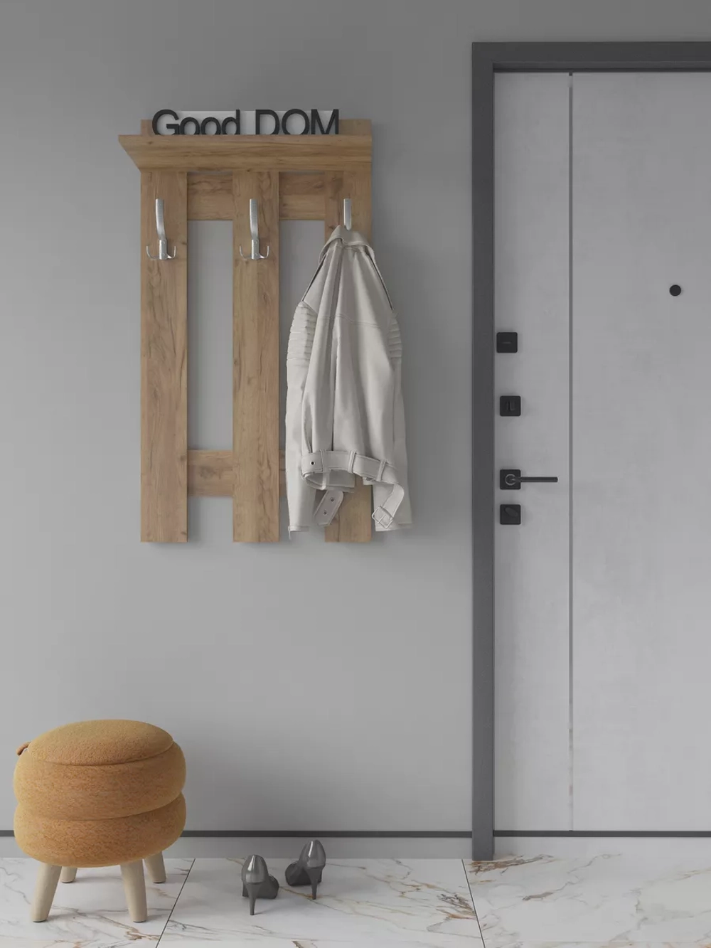 Настенная вешалка для одежды