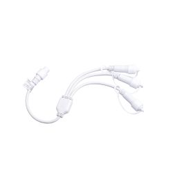 UCX-F90 S3-0.4M-WH Провод-разветвитель для гирлянд серии F90PRO. 0.4м. 3 выхода. Статика-мерцание. IP67. Белый. ТМ Uniel