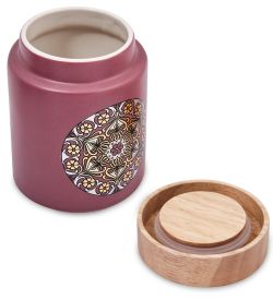 TJ-21/1 Керамическая банка сред. с крышкой