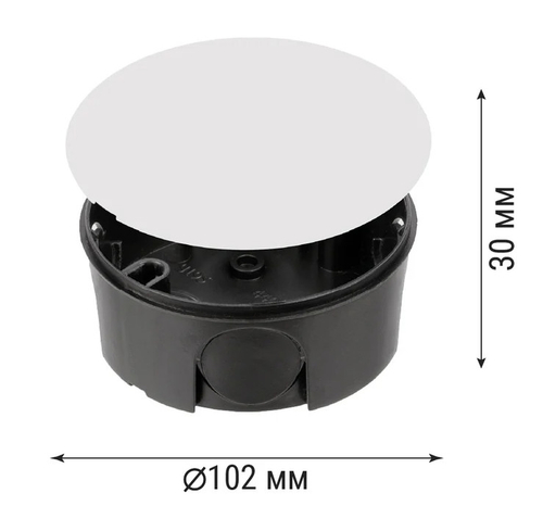 Коробка монтажная 102х30мм крышка У192 СП TDM