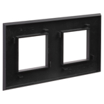 Рамка "Avanti", "Черный матовый", 2 поста (4 мод.)