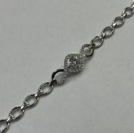 Браслет из золота с фианитами