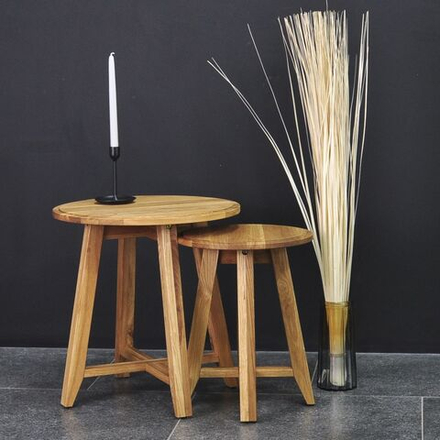 Комплект журнальных столов Крагста массив дуба цвет натуральный