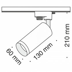 Трековый светильник Maytoni Technical TR004-1-GU10-W