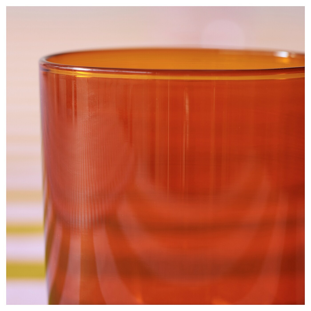 Набор стаканов IKEA TESAMMANS (ТЕСАММАНС), Стекло, Светло-розовый / Коричневый, 300 мл, 2 шт