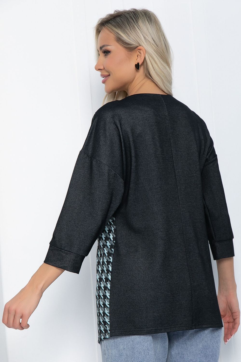 Джемпер Глория (графит/тиффани) Б12199-30 LT Collection