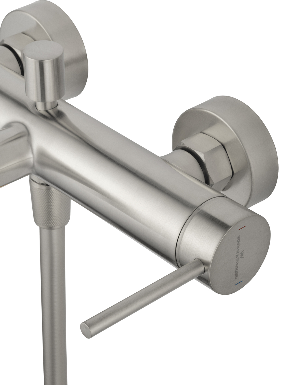 Смеситель для ванны с душем WONZON & WOGHAND STICK, Брашированный никель (WW-88639017-BN)