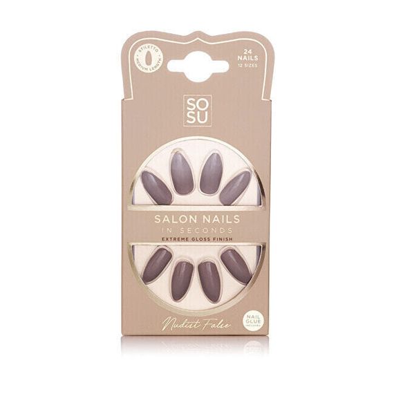 Artificial nails Nudist (Salon Nails) 24 pcs