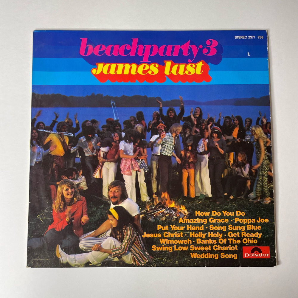 Винтажная виниловая пластинка LP James Last Джеймс Ласт Beachparty 3 (Германия 1975)