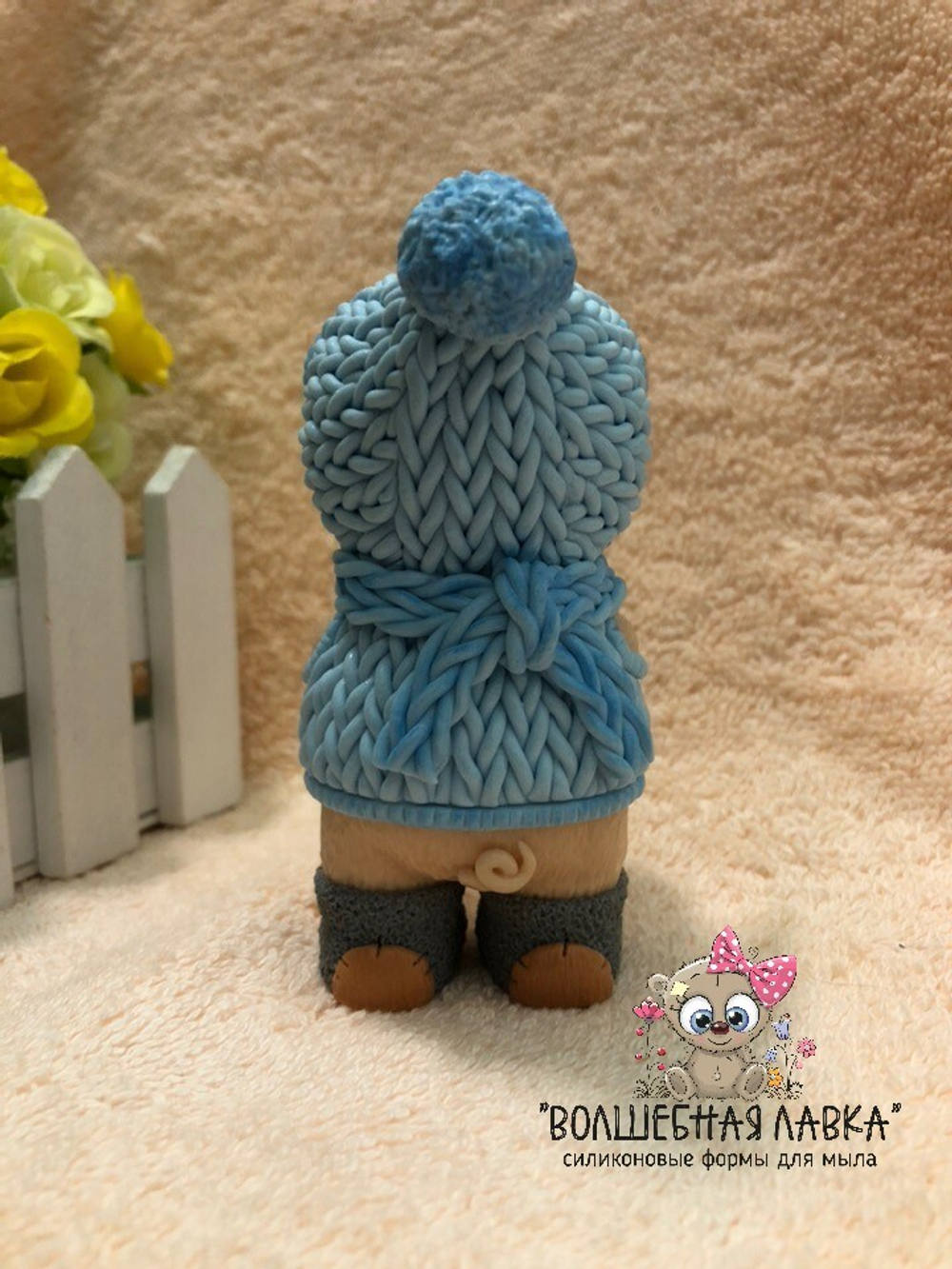 АВТОРСКАЯ Силиконовая форма Поросенок с подарком