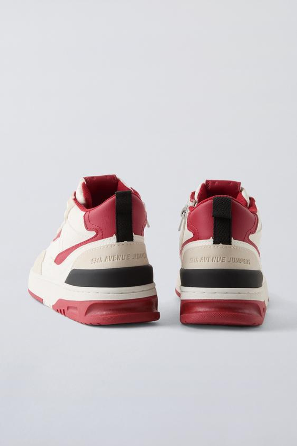 ZARA КЕДЫ С РАЗНОЦВЕТНЫМИ ДЕТАЛЯМИ, КРАСНЫЙ