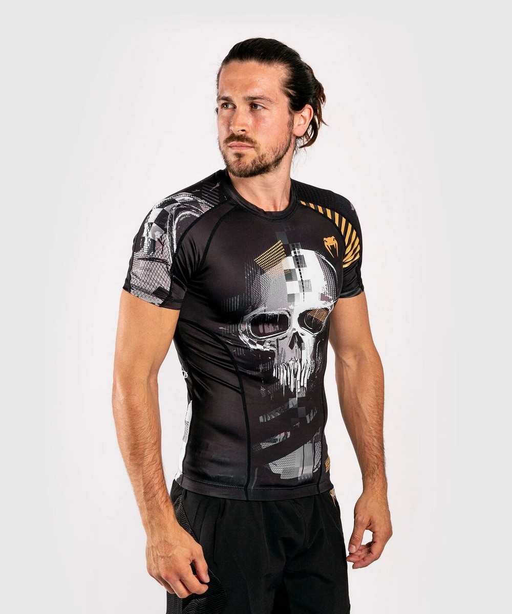 Рашгард Venum Skull Rashguard Short Sleeves Black/Grey