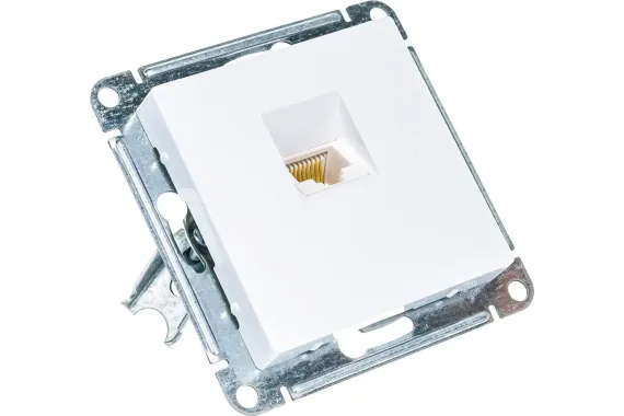 Розетка RJ45 Systeme Electric ATLASDESIGN белая 35971
