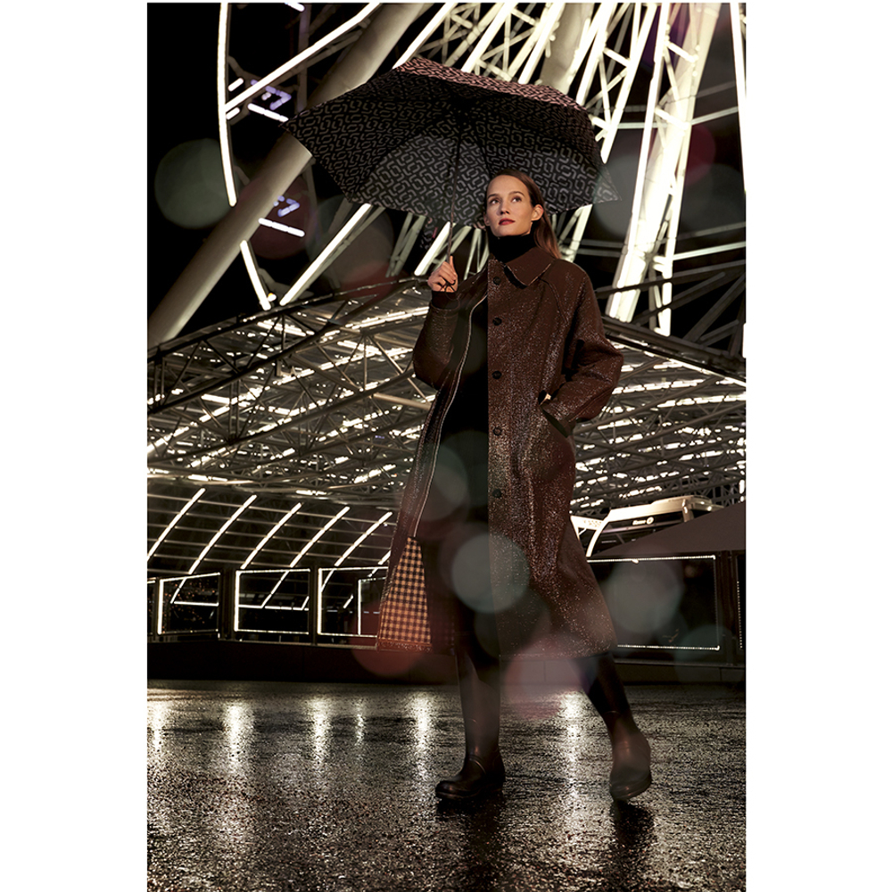 Зонт механический pocket mini signature black