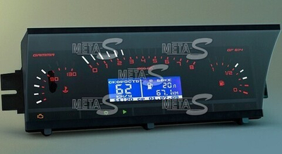 Электронная комбинация Niva 4*4 GAMMA GF-826 (стрелочная хром)