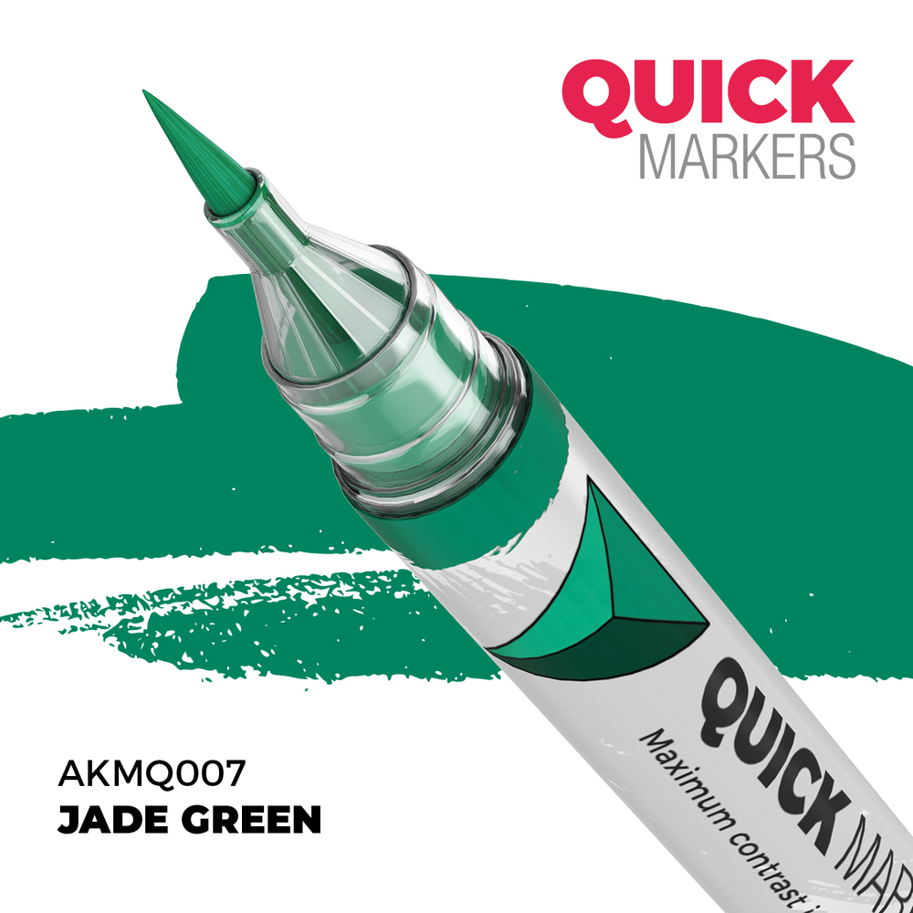 Акриловый маркер AK Interactive Quick Marker Jade Green