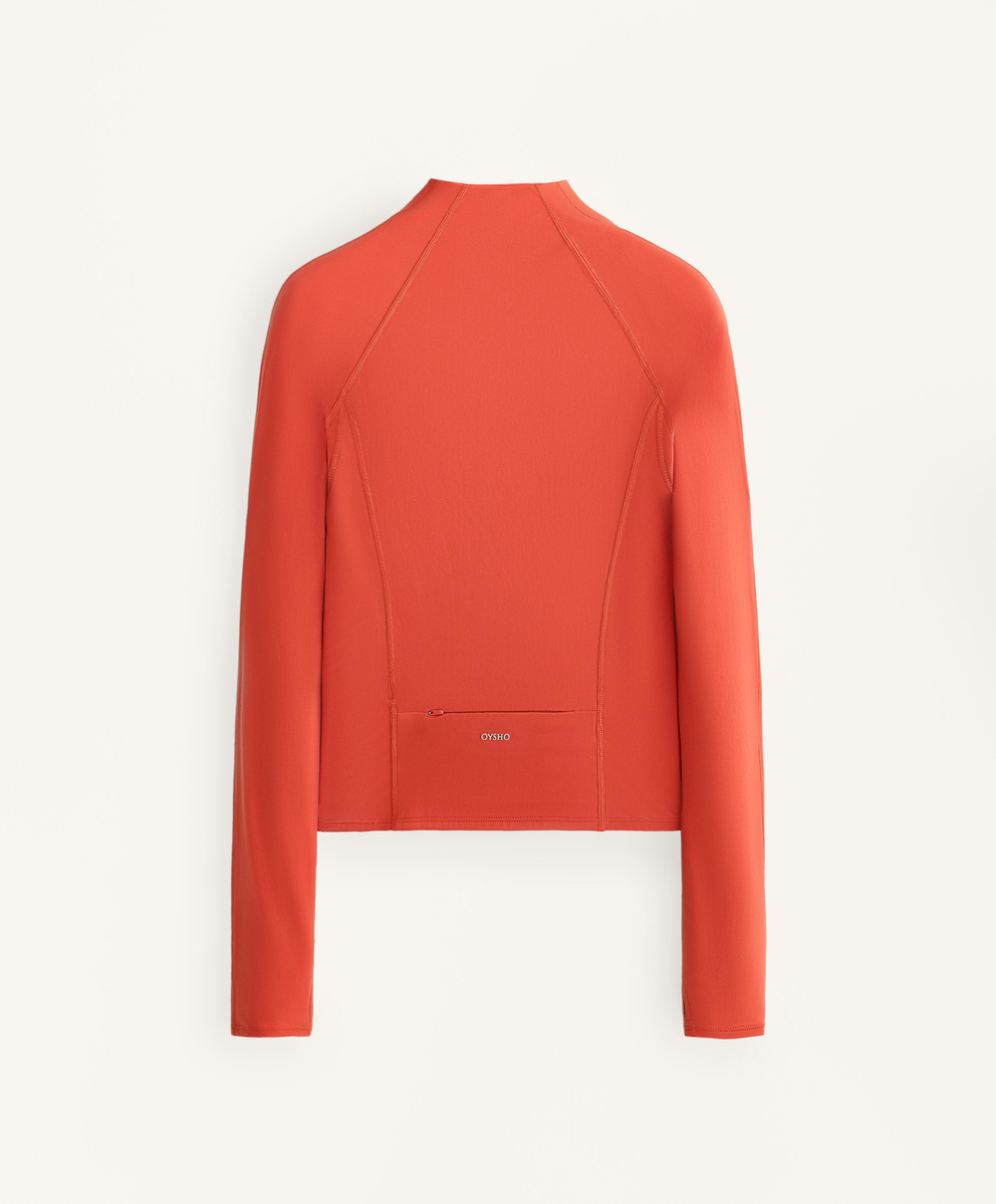 Oysho Легкая и теплая высокотехнологичная куртка Running, ярко-оранжевый