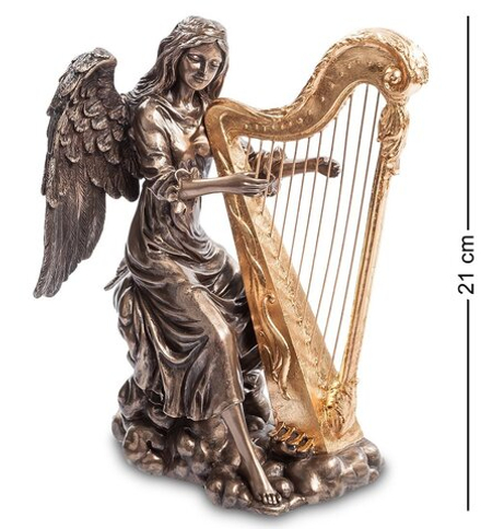 Veronese WS-691/ 2 Статуэтка «Ангел, играющий на арфе»